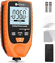 Neoteck Paint Thickness Gauge Car Paint Thickness Gauge with LCD Display for Steel and Aluminium Base Metal 0-1500μm