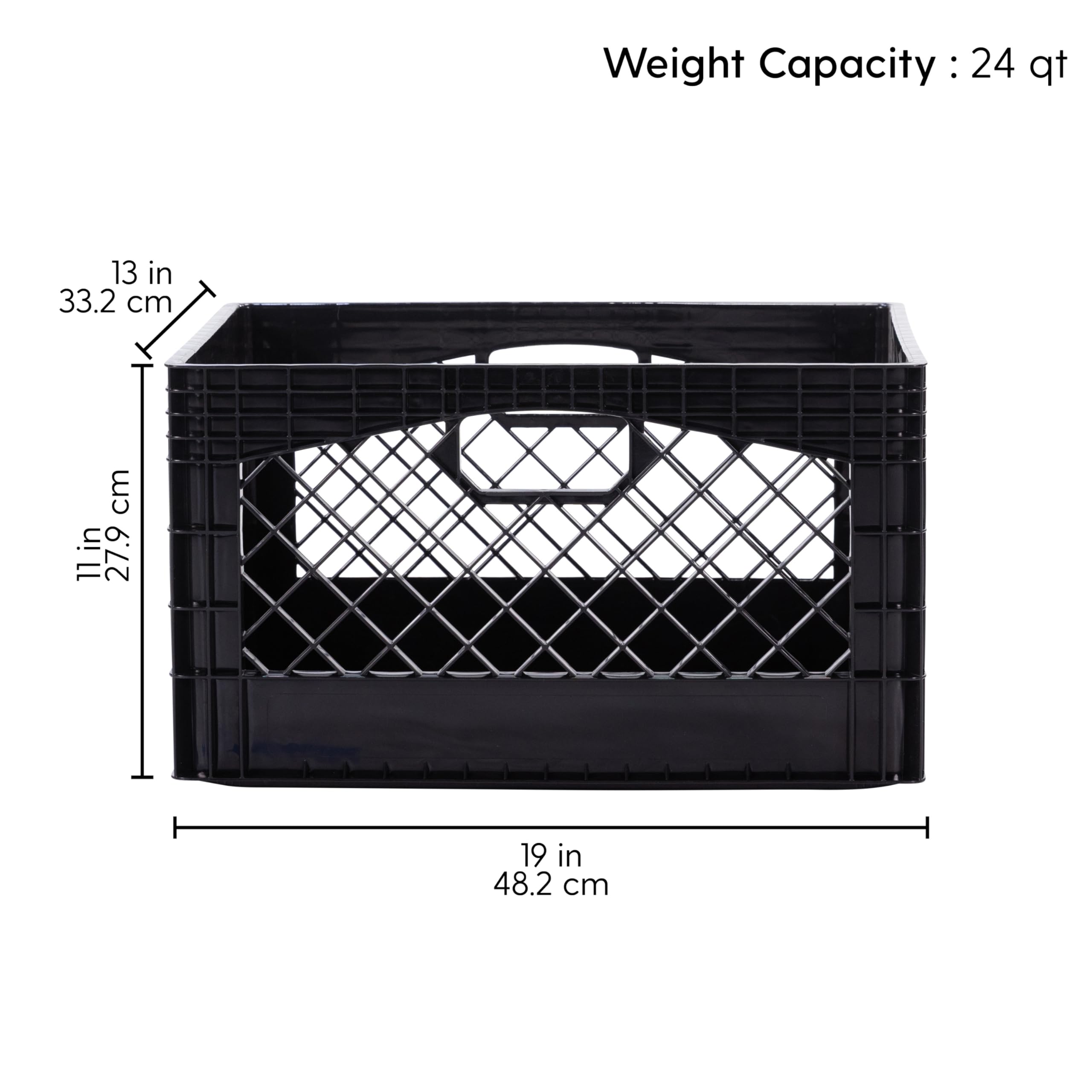 Amazon.co.jp: プラスチック製24クォート長方形ミルククレート