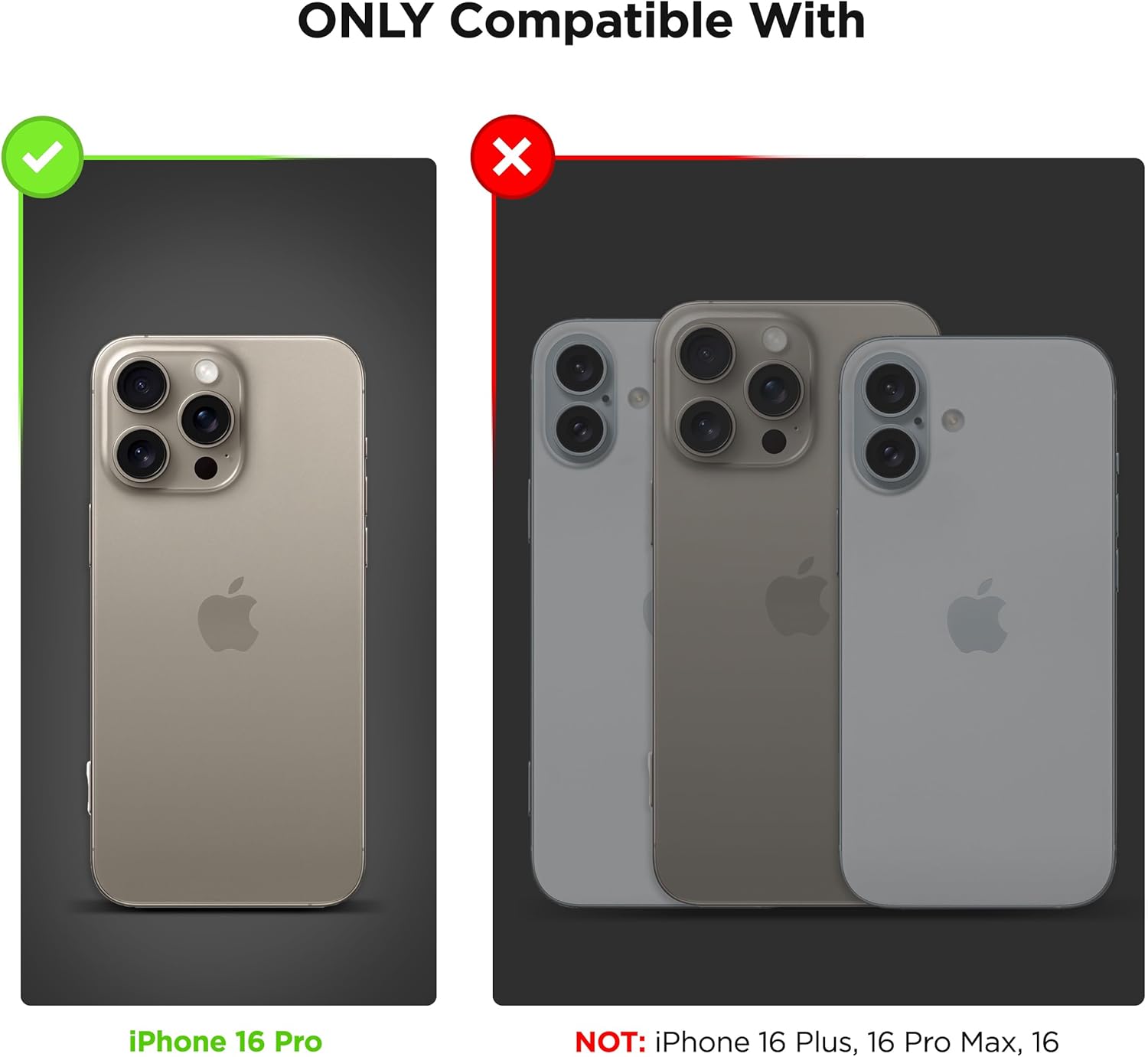 Encased for iPhone 16 PRO Belt Case with Screen Protector (Compatible with MagSafe), Magnetic Silicone Cover, 9H Tempered Glass (Holster Clip Included)