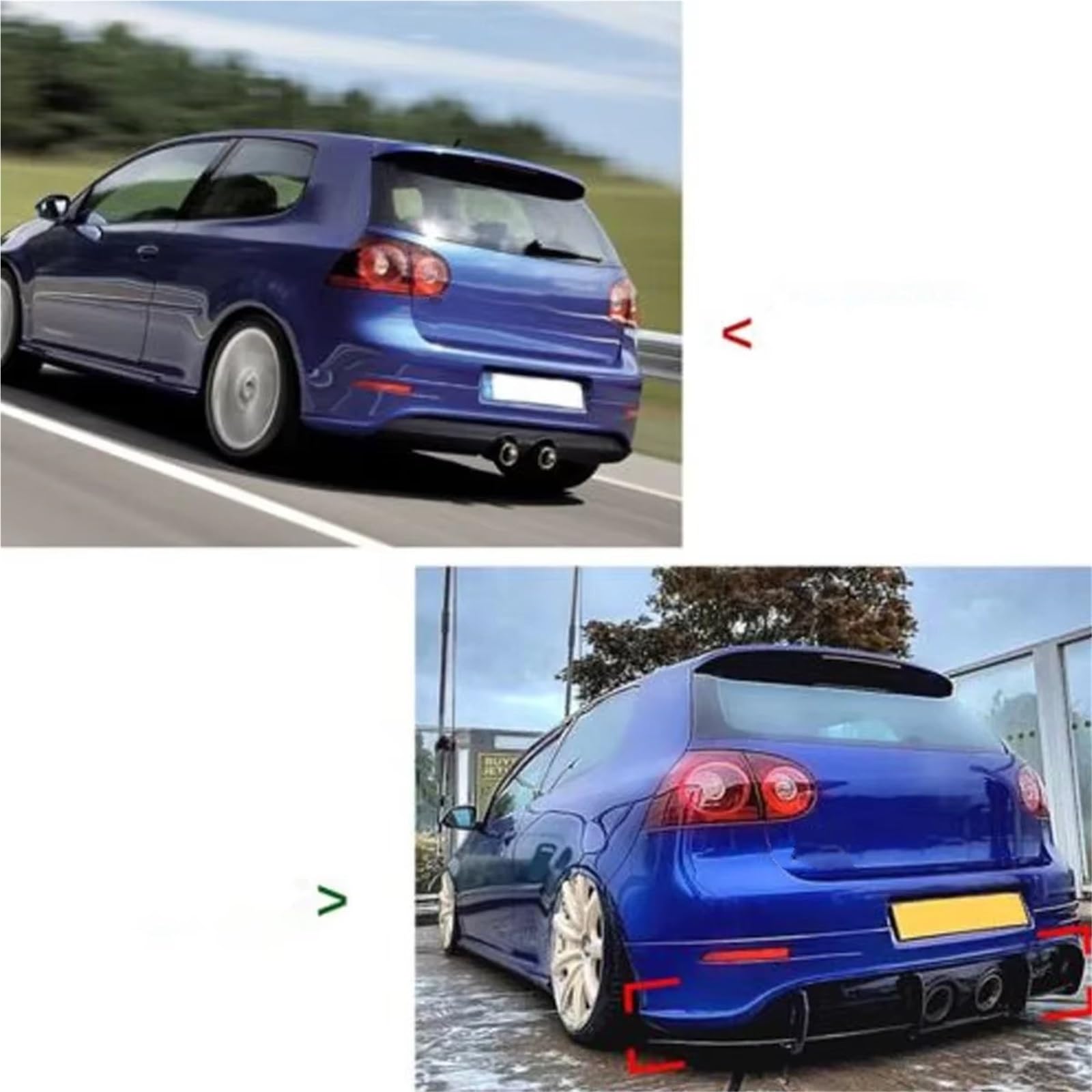 Coche Alerón para VW 5 R32 2005 2006 2007 2008 2009.