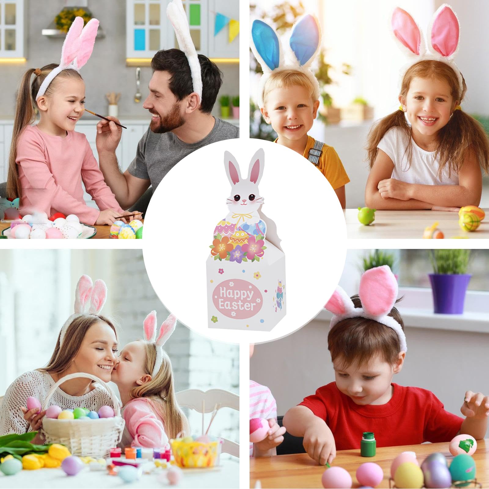 Scatole Di Biscotti Pasquali 24 Confezioni Porta Dolci Divertenti | Regalo Con Snack Pasquali Per Dolciumi Snack Decorazioni Primavera Famiglia Casa Festa Compleanno