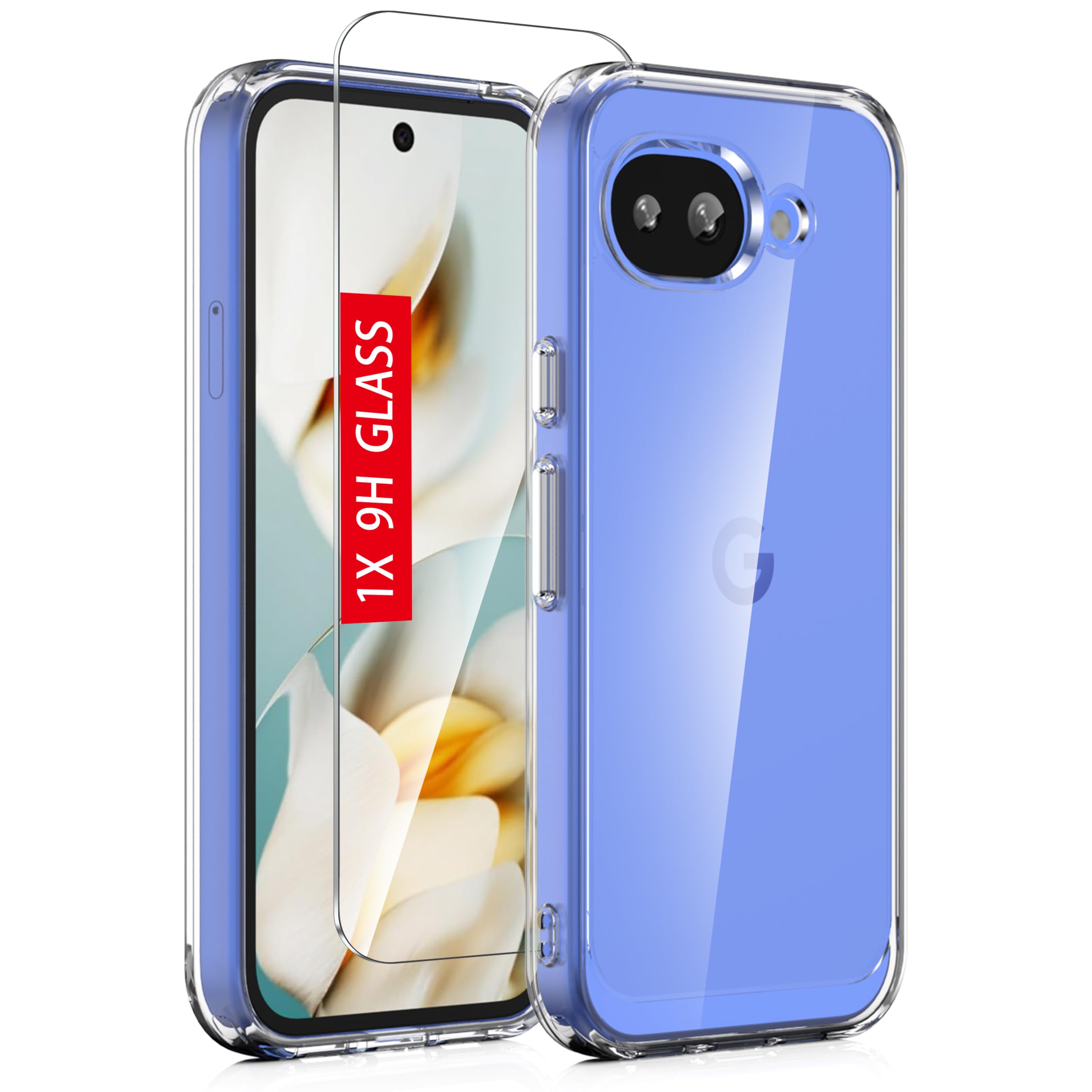 for Google Pixel-10a Case: Military-Grade Shockproof Phone Cover with Tempered Glass Scre…