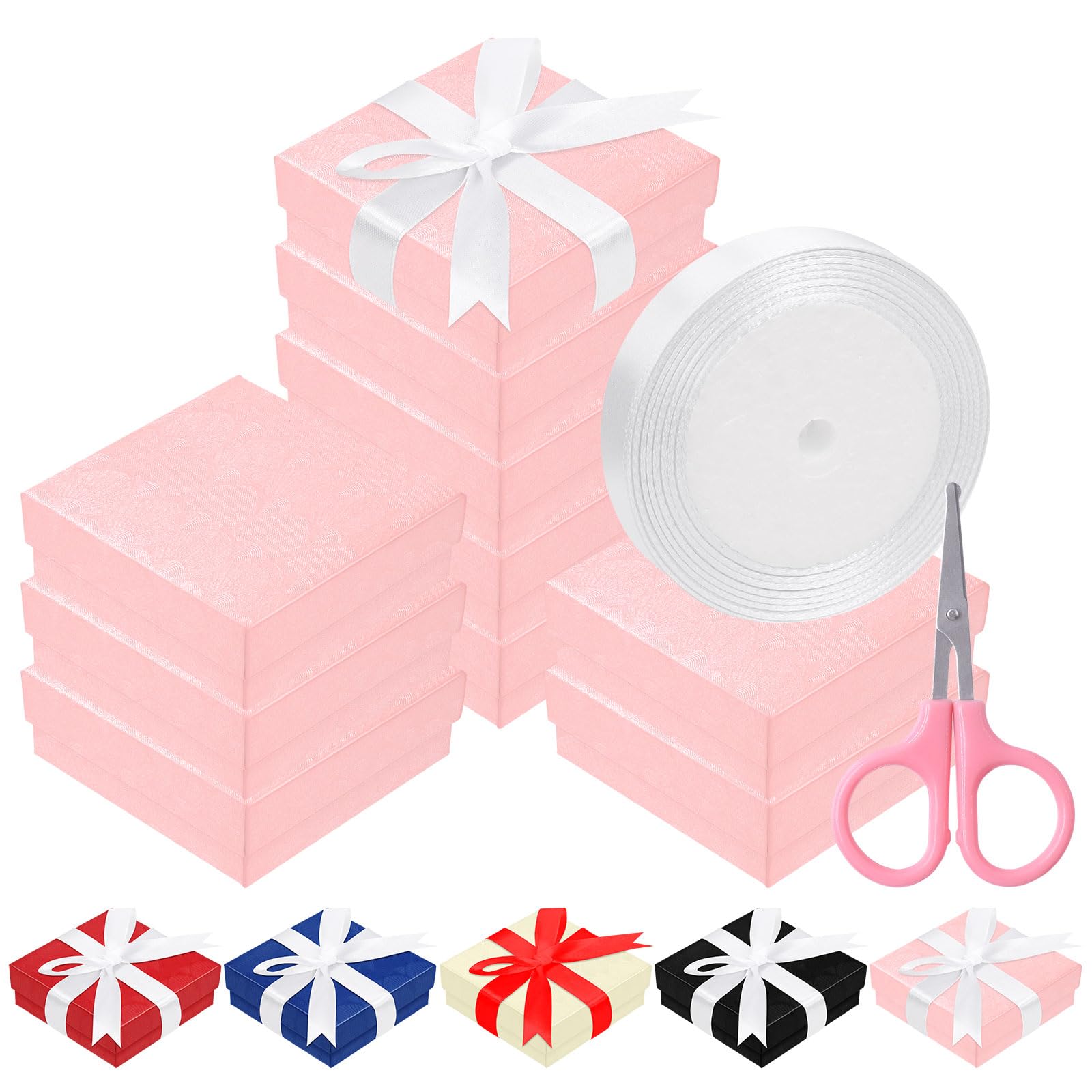 Boîtes cadeaux en carton pour bijoux bagues colliers bracelets et boucles d'oreilles 17pcs