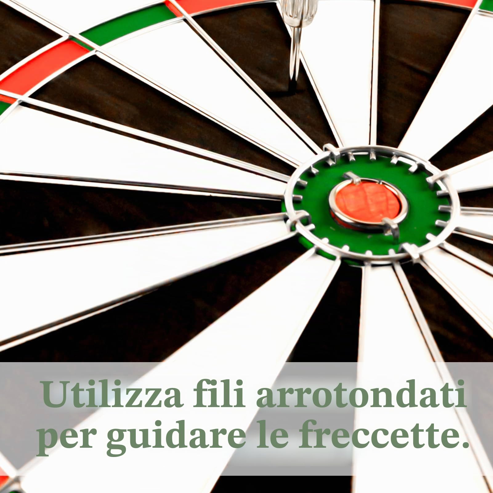 HelaCueil Bersaglio per freccette a doppio lato da 15'' (37 cm), spessore 1 cm, con set di 6 freccette