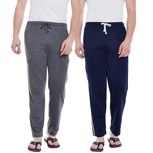 Men's Slim Fit Trackpants(Pack of 2)