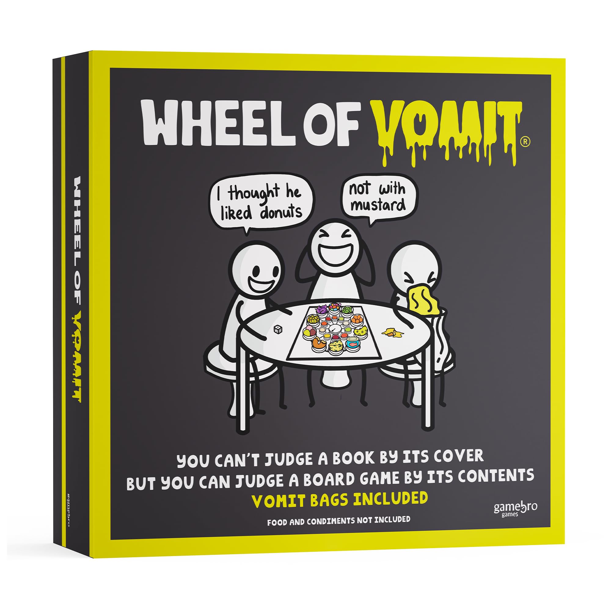 Wheel of Vomit Hilarious Party Board Game for Adults & Families – Funny Food Challenge Game for Game Nights - One of The Best Board Games for Family