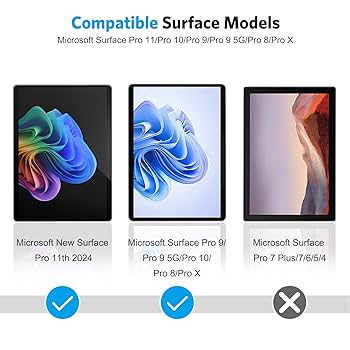 Amazon.com: OMOTON 3 Pack Screen Protector for Microsoft
