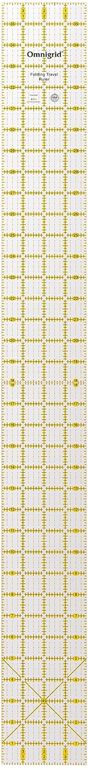 Omnigrid Folding Ruler, 4 x 36-Inch, Clear