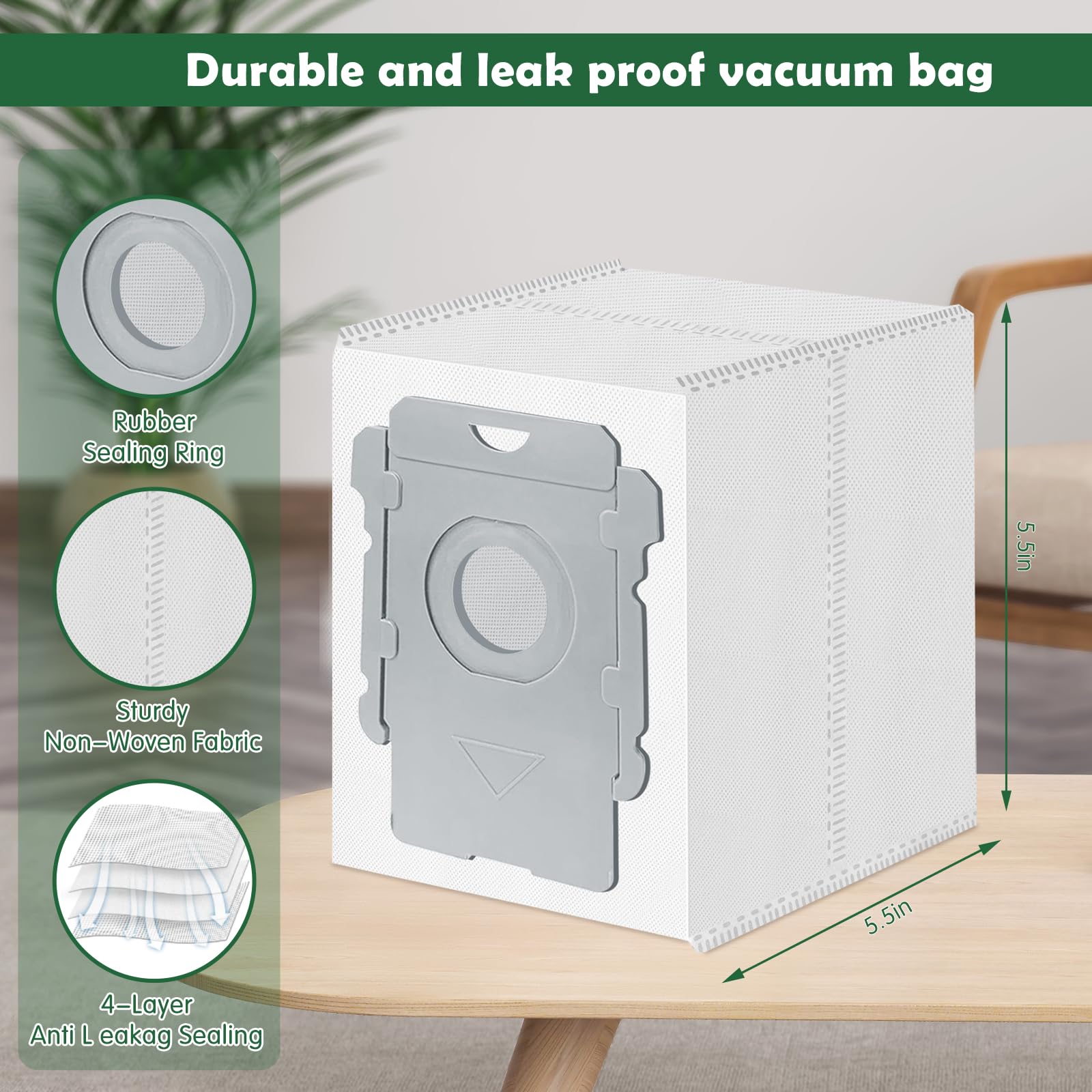 Replacement Parts Replacement Reusable Zipper Dust Bags Compatible