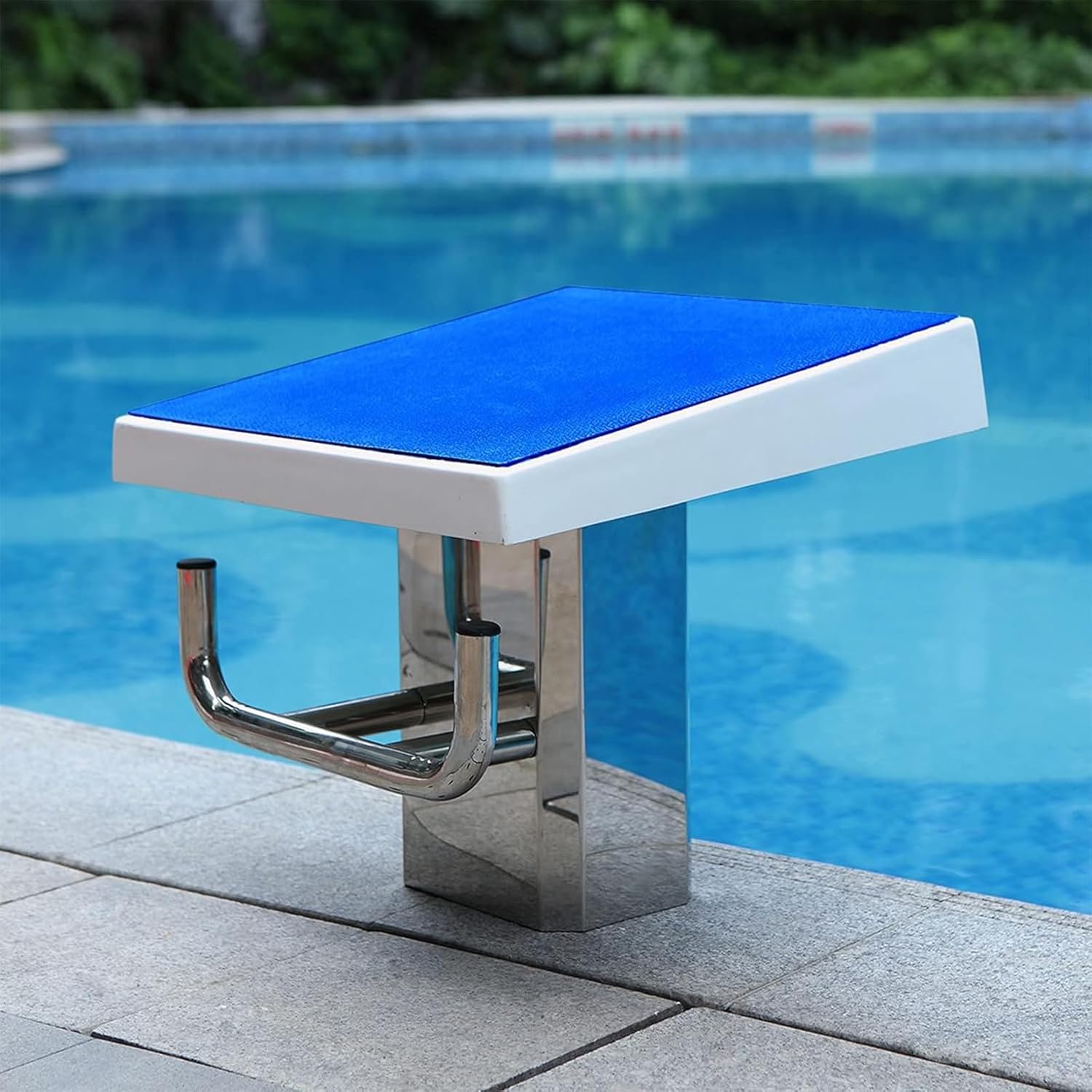 Swimming Pool Diving Platform,Heavy Duty Non-Slip Countertop Diving Boards,Anti Slip Surface Inclined at Load Diving Platform Equipment,for Indoor and Outdoor use,B