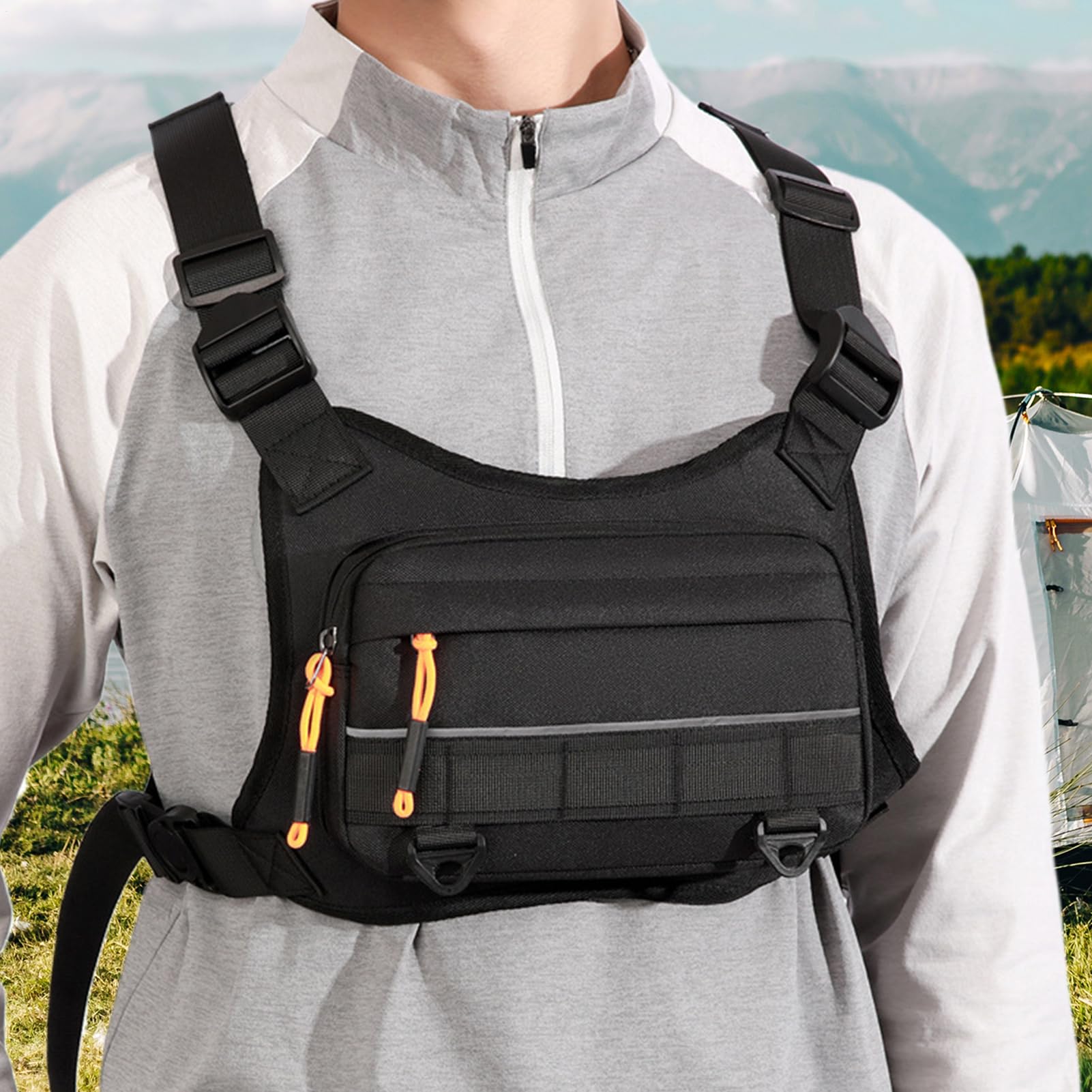 Mochila de snowboard | Chaleco ligero ajustable para al aire libre