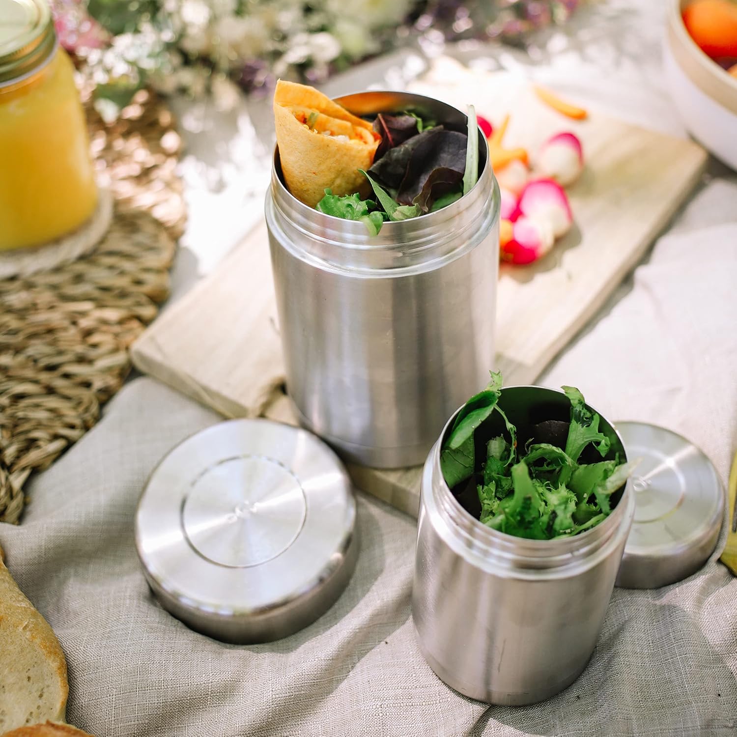 QWETCH - Contenitore Termico per Alimenti Caldi (Acciaio inox, 340 ml)