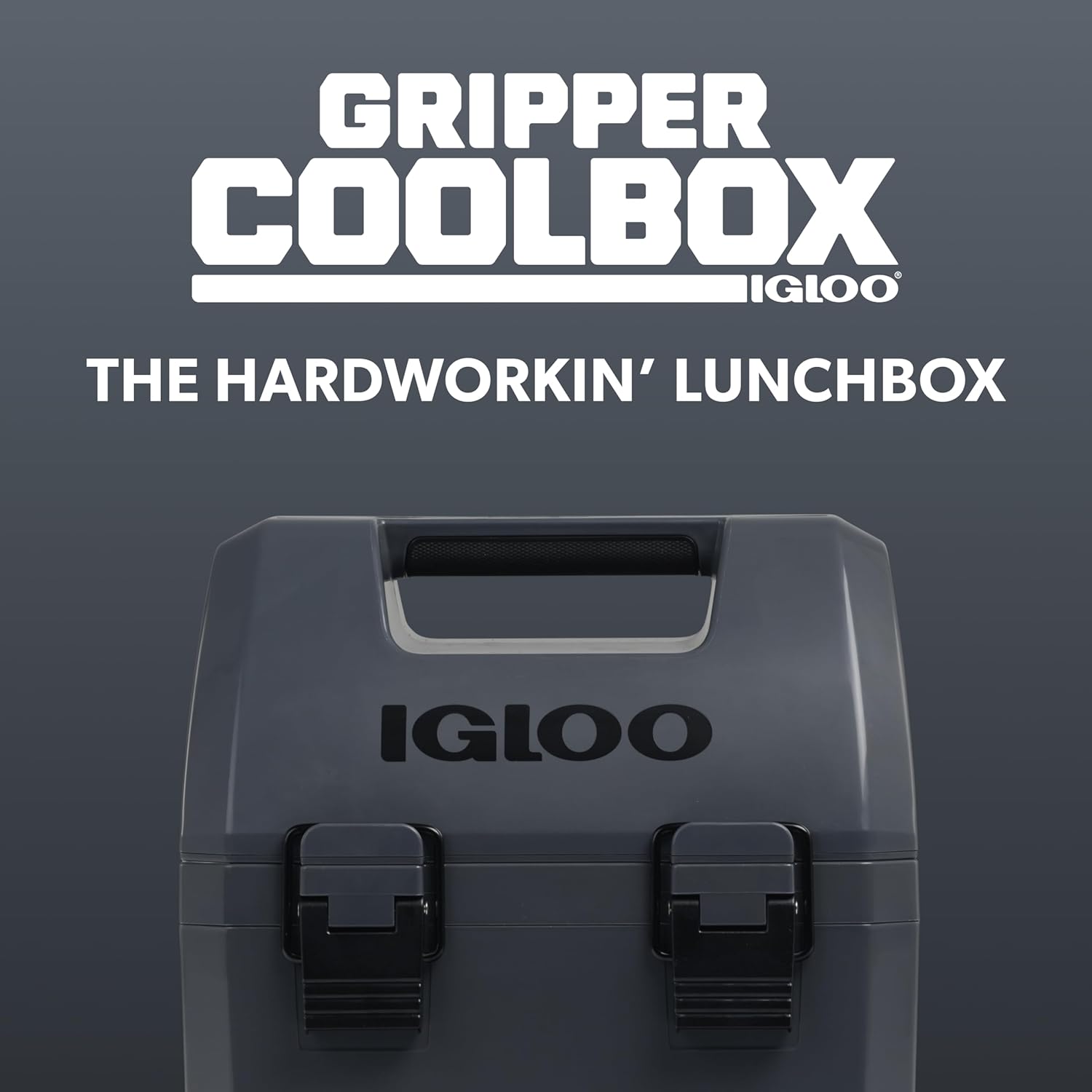 Igloo Gripper CoolBox 10 Qt Lunch Box Cooler | Insulated Hard Cooler | Tactical Grey