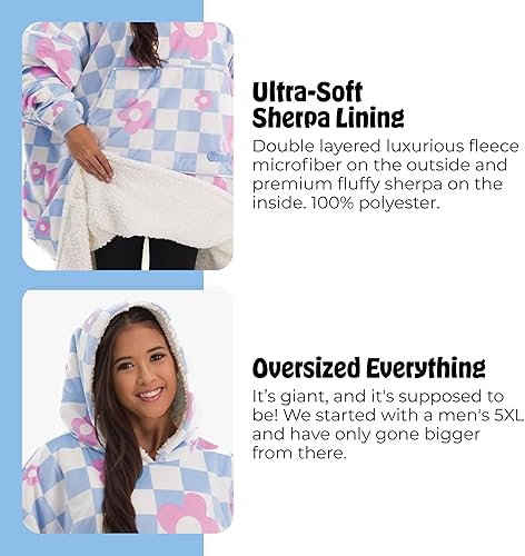 Miniatura 9 de THE COMFY Original  Manta de microfibra y sherpa de gran tamaño, vista en Shark Tank, talla única