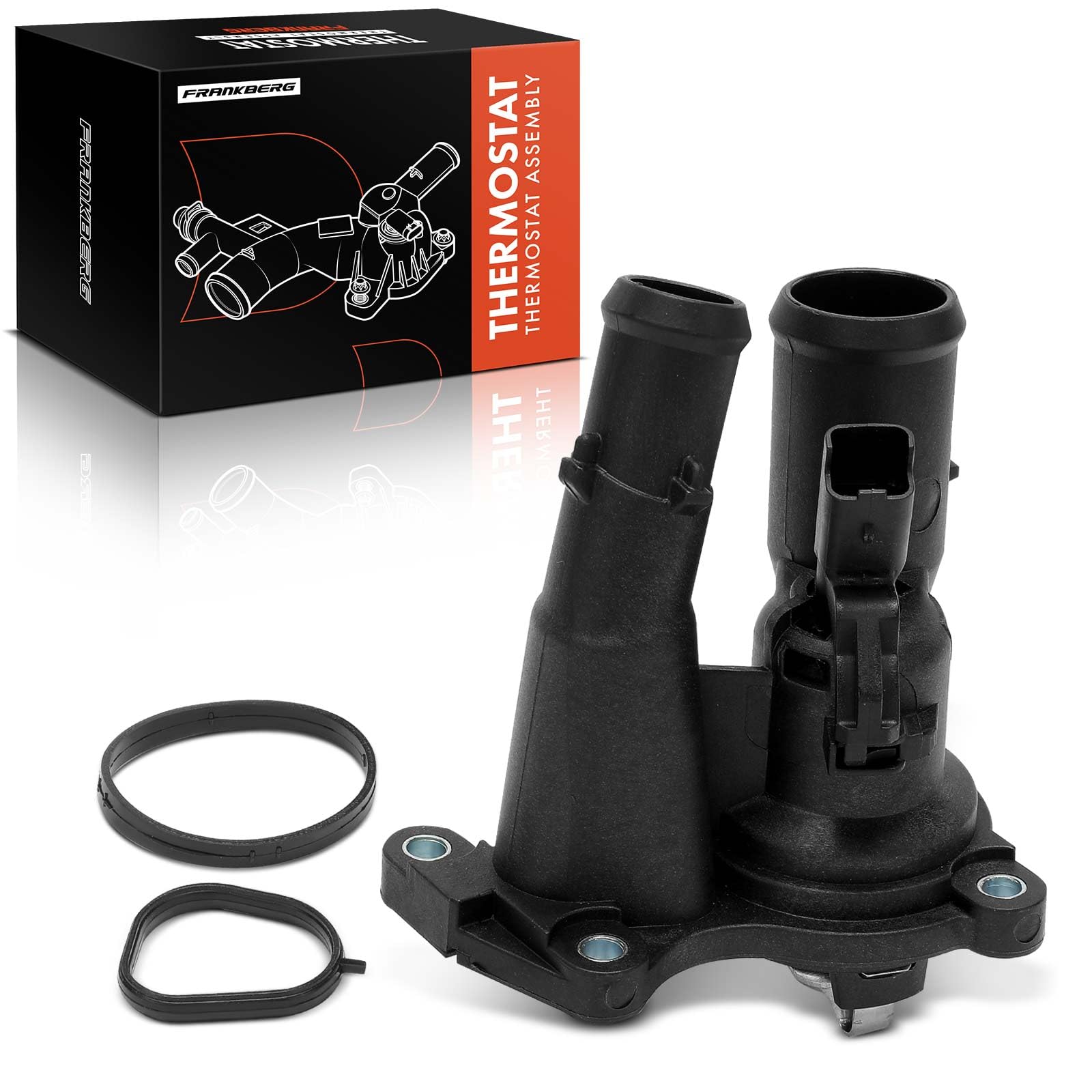 Frankberg Termostato liquido di raffreddamento diesel 1473090 | Compatibile con: Galaxy WA6, Torneo Focus II DA DS FFS, Mondeo IV BA7, Fiesta V JD JH, Focus II DA DP HCP