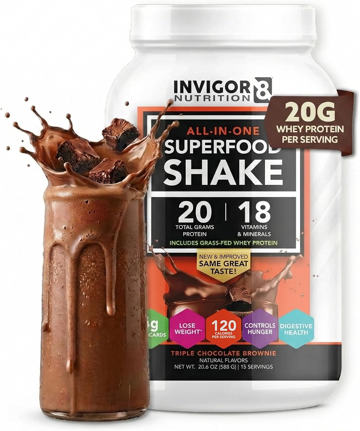INVIGOR8 Superfood Grass Fed Whey Protein... INVIGOR8 Superfood Grass Fed Whey Protein...
