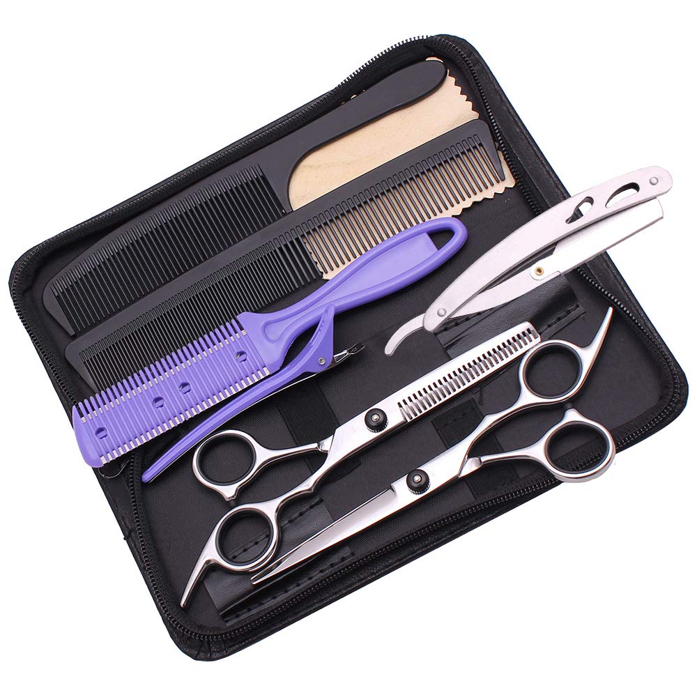 Coupe de cheveux impeccable avec les ciseaux de coiffure professionnels L73535 argent 6 p