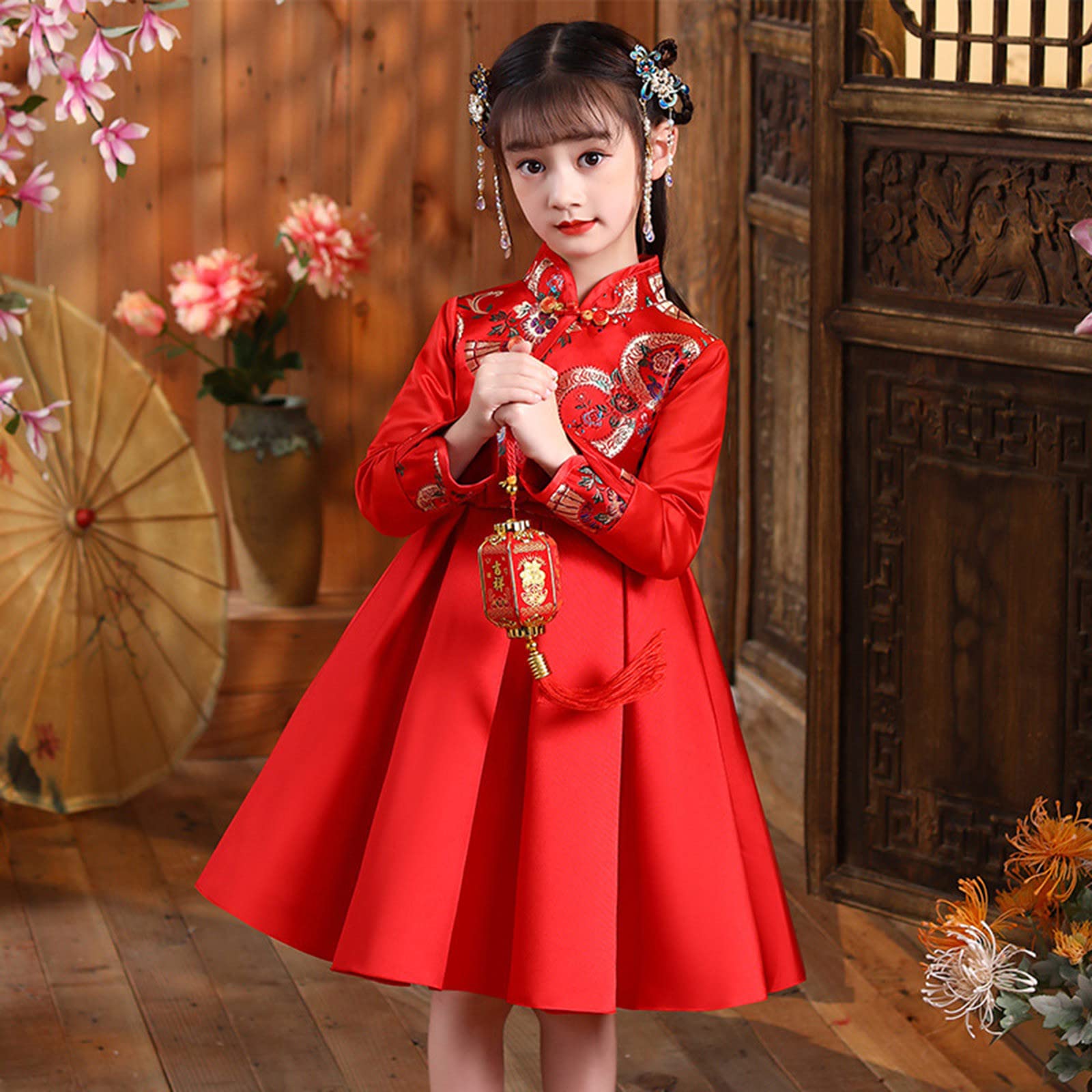 Robe de princesse Lune chinoise pour tout-petit - Robe et jupe pour bébé et enfant