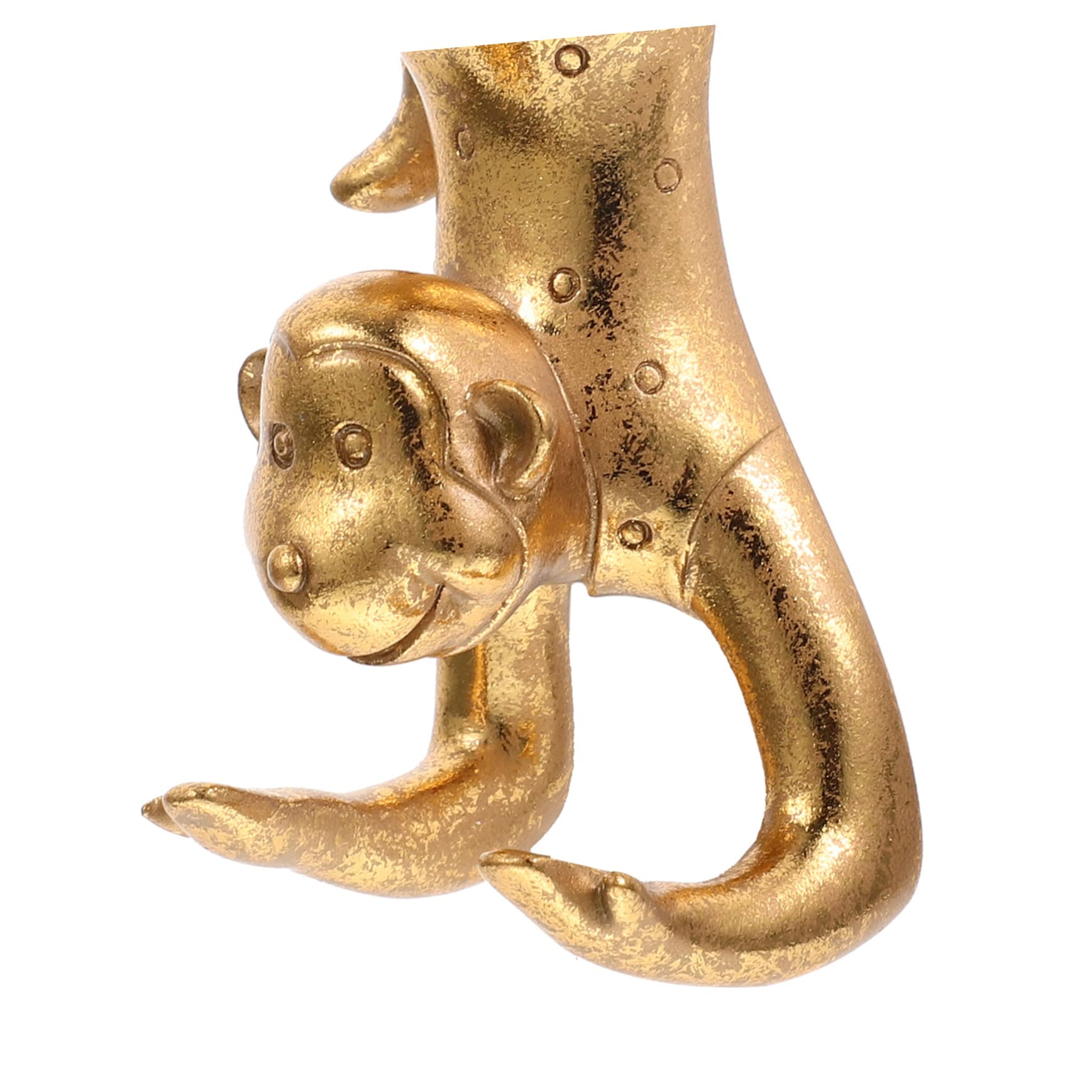 IMIKEYA Wandhaken Klebehaken Haken in Kunstharz Dekorativer Tierform 3d Goldener Kreativer und Charmanter Wanddeko für Schlafzimmer