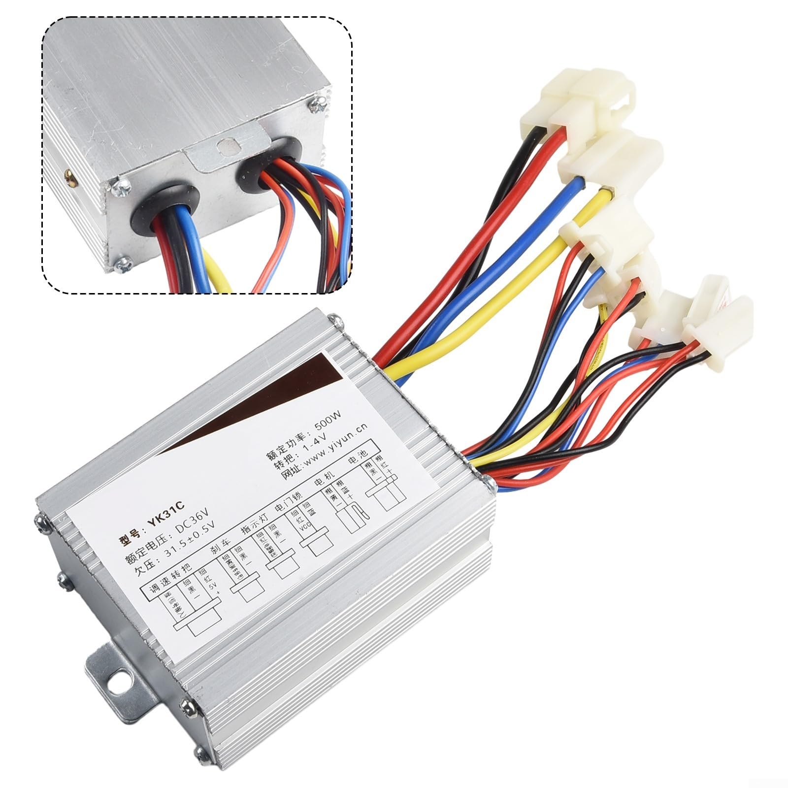 Módulo controlador de bicicleta eléctrica con soluciones de seguridad efectivas para 12 V, 24 V, 36 V (36 V, 250 W-350 W)
