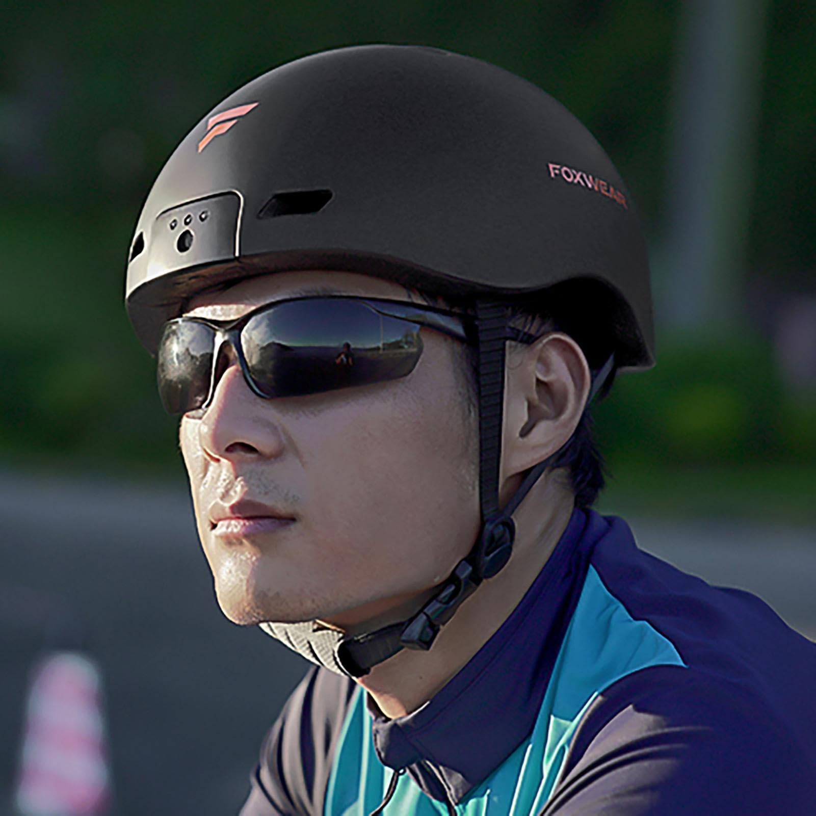 Copricapo da ciclismo intelligente, resistente agli urti, protettivo, con fotocamera, per adulti, donne, uomini, anziani