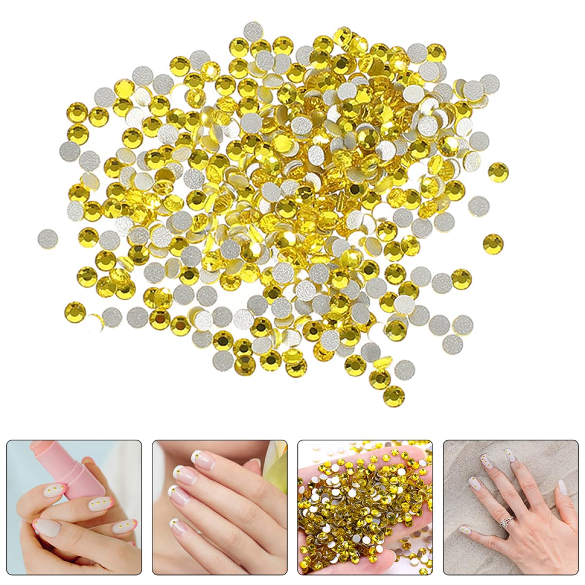 NUOBESTY 11520piezas Rhinestones Para Uñas Adornos De Manicura Decoraciones De Arte De Uñas Brillantes y Brillantes Accesorios Para Para Acrílicas y Manualidades