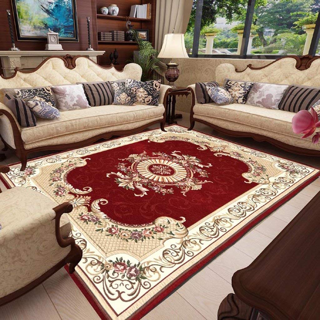Tapis de salon doux et lavable en machine pour une chambre moderne et confortable