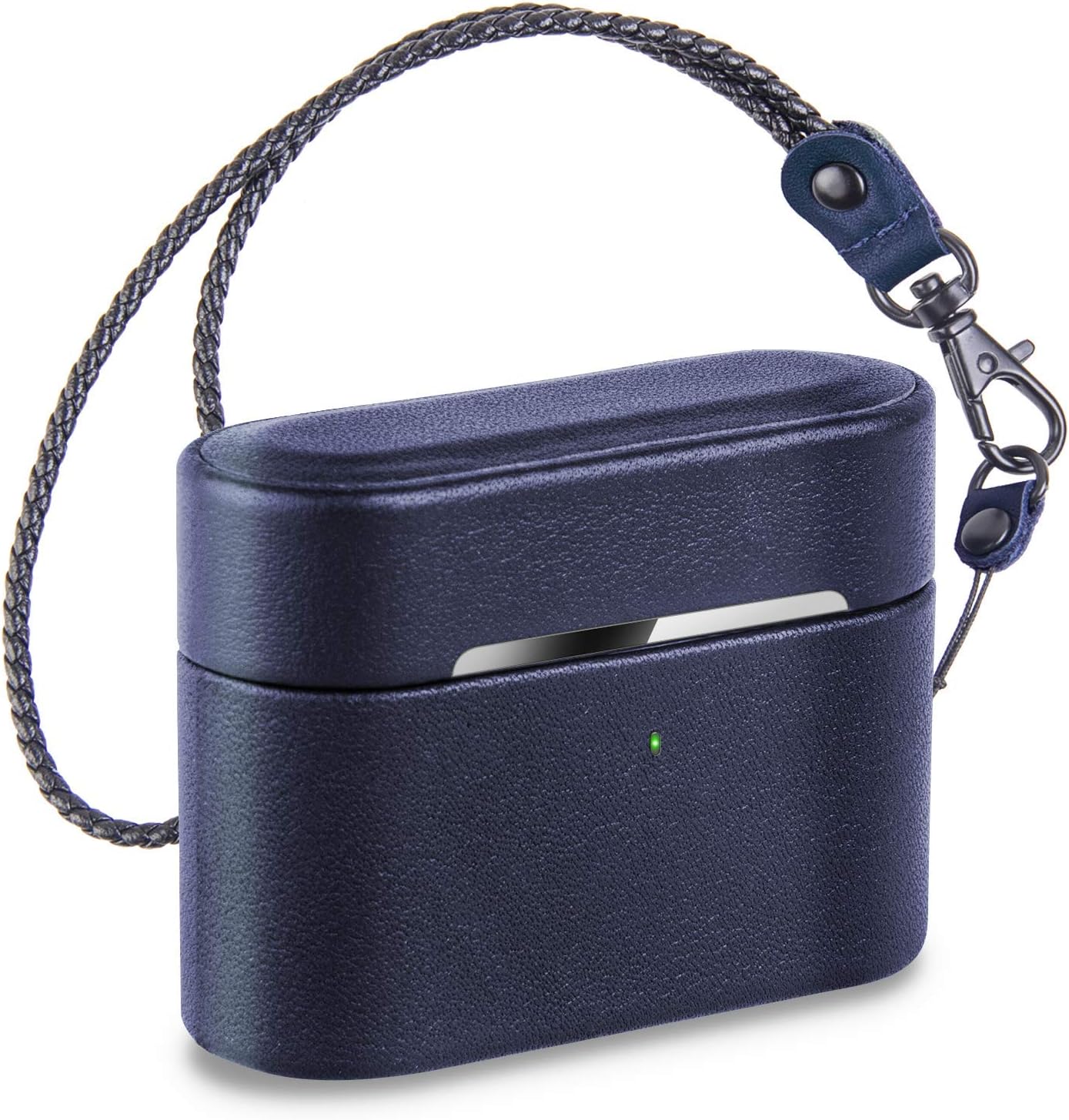 SaharaCase Retro Leather Case for Apple AirPods Pro (1st Generation) [Rugged] Protection Antislip Grip Slim Leather (Blue)