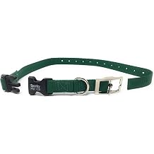 Sparky Pet Co - حزام استبدال ECollar - طوق مزدوج مزدوج مشبك مزدوج - نايلون متين - قابل للتعديل - D Ring - قفل معدني سريع الإصدار - لأنظمة السياج غير المرئية - 3 / 4&اقتباس &times; 24 & quot ؛ - أخضر