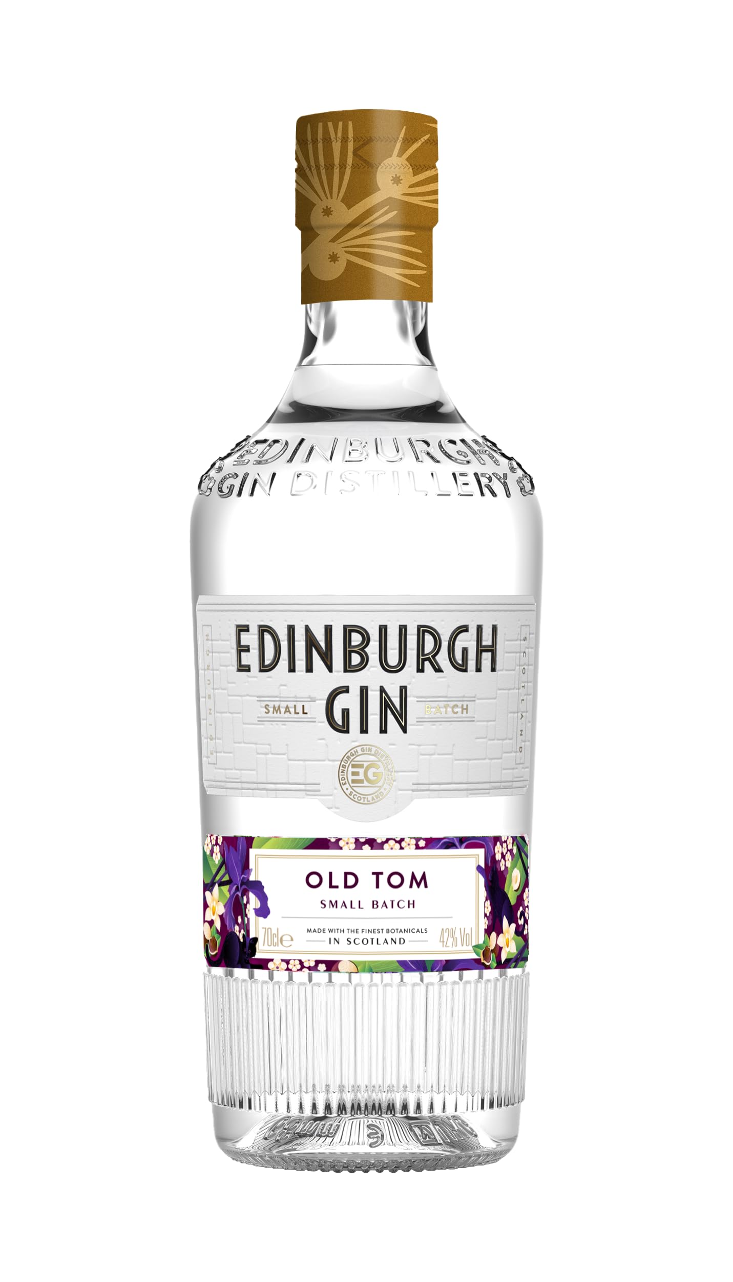 Edinburgh Gin Old Tom Gin 70cl | 42% ABV | One of a Kind Gin | Inspired by Centuries Old Recipe | Rich, Earth and Naturally Sweet Spirit | 100% Natural Flavour | Perfect for Gifts