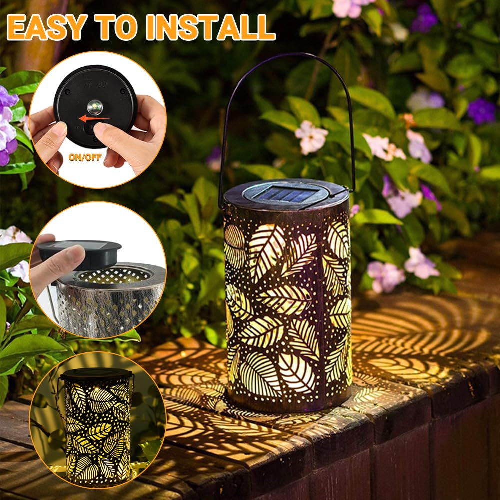 Joycabin 2 sztuki lamp solarnych, zamiennik, górna część 8 cm, z diodami LED, ciepła biel, pokrywa solarna, IP65, wodoszczelna skrzynka na baterie słoneczne, panel słoneczny, część zamienna do lamp