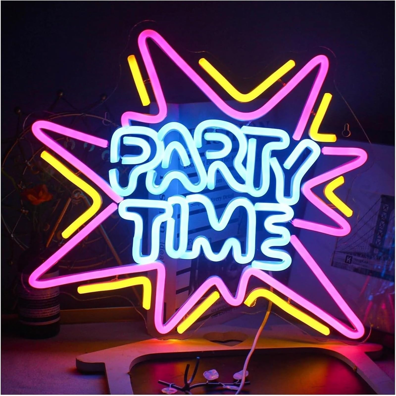 Luz de neón Letras coloridas para iluminación interior, fiestas, letreros de neón para cumpleaños y bodas