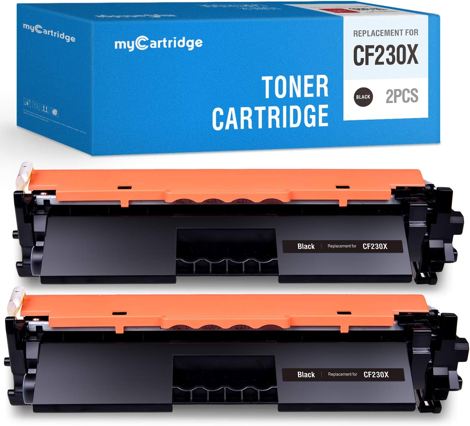 myCartridge Compatible Toner Cartridge Replacement for HP 30X 30A CF230A CF230X use for HP Pro MFP M227fdw M203dw (2 Black)