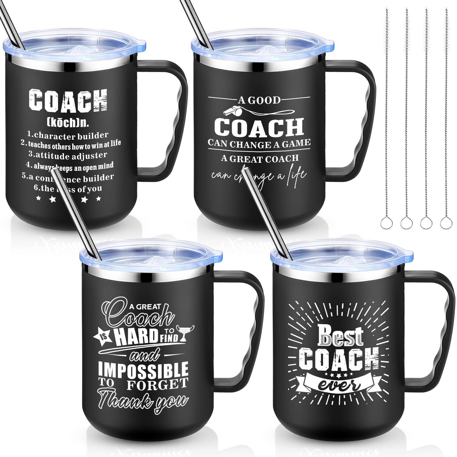 Amazon.com: Sumind 4 Pcs Coach Gifts Coffee Mug with Lid and