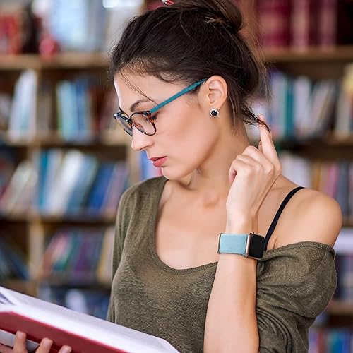 Miniatura 8 de Lerobo Correa trenzada compatible con Apple Watch Series 9, 8, 7, 1.772 in, 1.614 in, Ultra 2 Band de 1.929 in, Series 6 5 4 SE 1.732 in 1.575 in