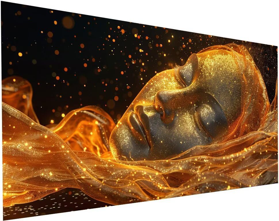 Diamond Painting Adulte XXL Abstrait 55x110cm : Kit Complet 5D Peinture Diamant Femme S-593