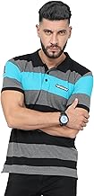 fanideaz Branded Mens Half Sleeve Cotton Striped Polo T-Shirt for Mens || Polo Tshirt for Men || Branded Tshirt for Men