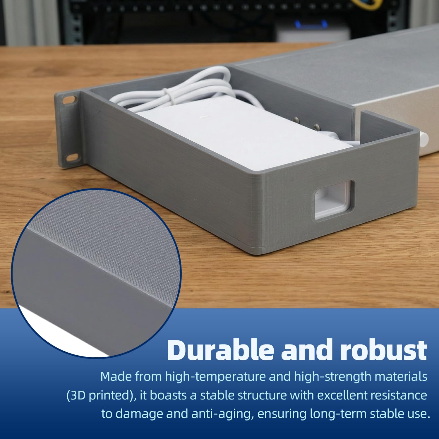 1U 48,3 cm (19 Zoll) Rackhalterung mit Netzteil-Schale für Ubiquiti UniFi USW-Pro-Max-16-PoE | Kompatibel mit Ubiquiti UniFi USW-Pro-Max-16-PoE Netzwerk-Switch, belüftete Halterung, robuste Upgrades