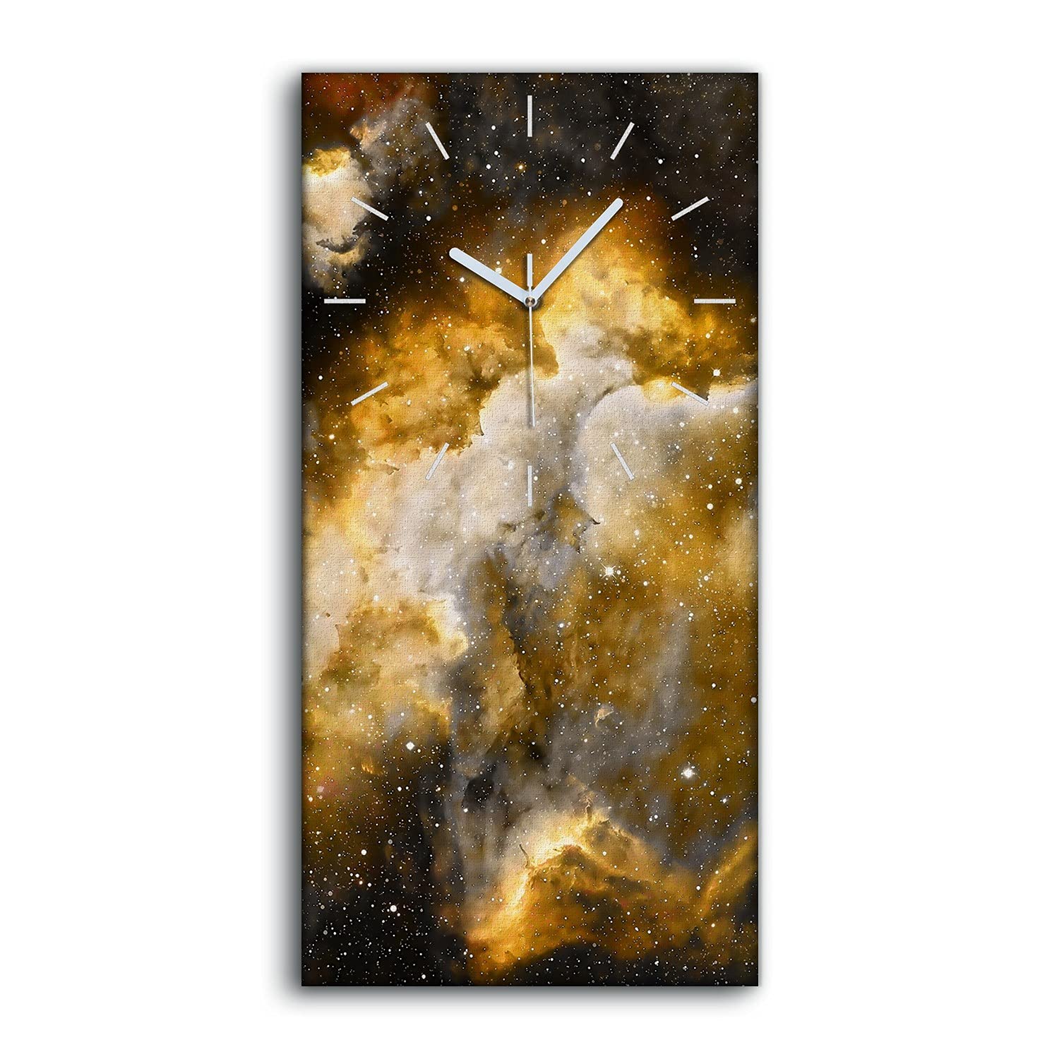 Horloge sur Toile Univers Sans Tic-Tac pour Sommeil Paisible