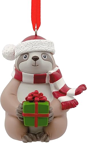 Hallmark Jolly - Adorno de Navidad de perezoso, multicolor (0001HGO2887)