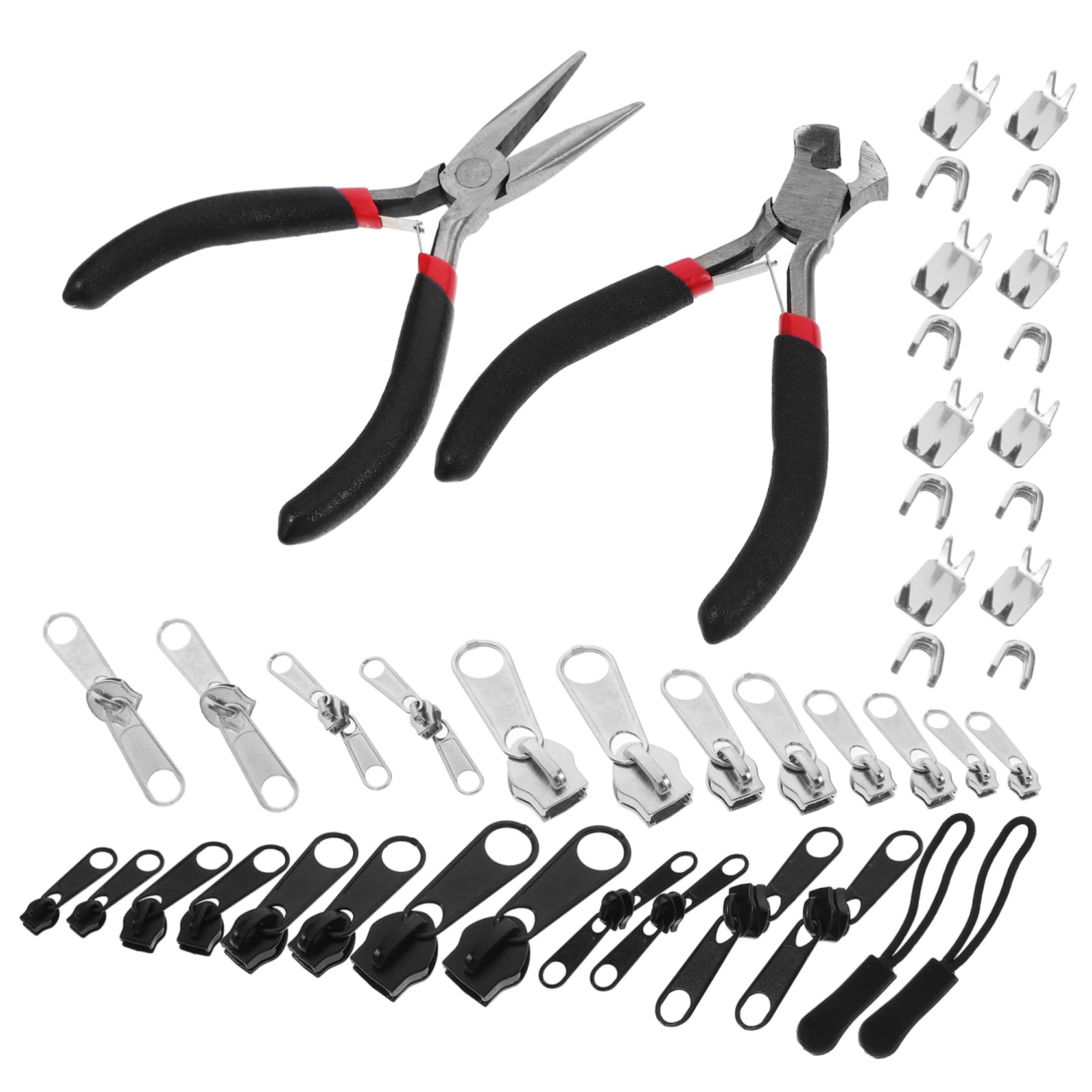 TEHAUX 1juego Kit De Reparación De Con De Instalación y Accesorios Para Ropa y Bolsos Para Proyectos De Costura