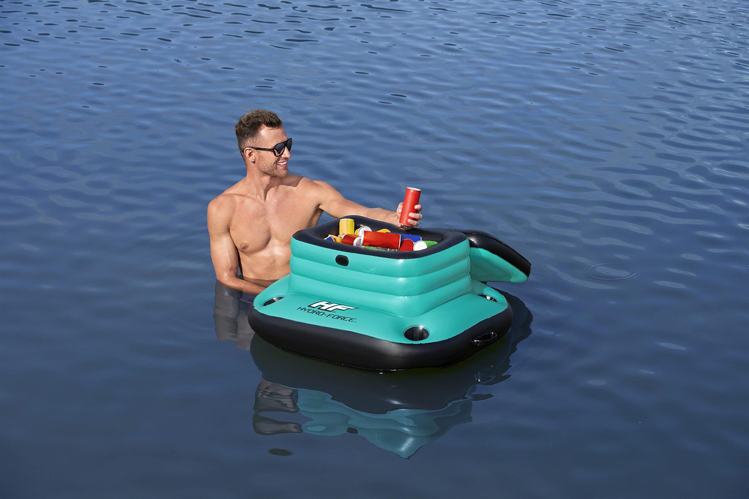 Bestway 43191-4 Borsa frigo Galleggiante Gonfiabile Hydro-Force™ Glacial Sport Cooler da 35.7 L