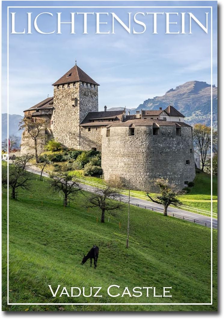 Vaduz Castle, Lichtenstein Travel Refrigerator Magnet Size 2.5" x 3.5"