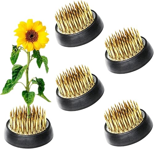 5 unidades de ranas de flores de 1.339 in1.34 pulgadas de diámetro japonés Ikebana Kenzan Flower Pin Rana Ikebana Arreglo floral titular