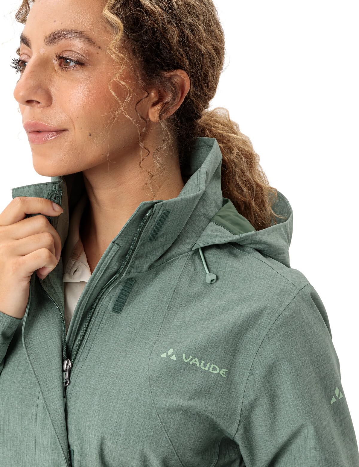 VAUDE Kurtka przeciwdeszczowa – Rosemoor Jacket II, damska kurtka przeciwdeszczowa, wodoszczelna i oddychająca, funkcjonalna 2-warstwowa kurtka outdoorowa, słup wody 10 000 mm, kurtka przejściowa lub