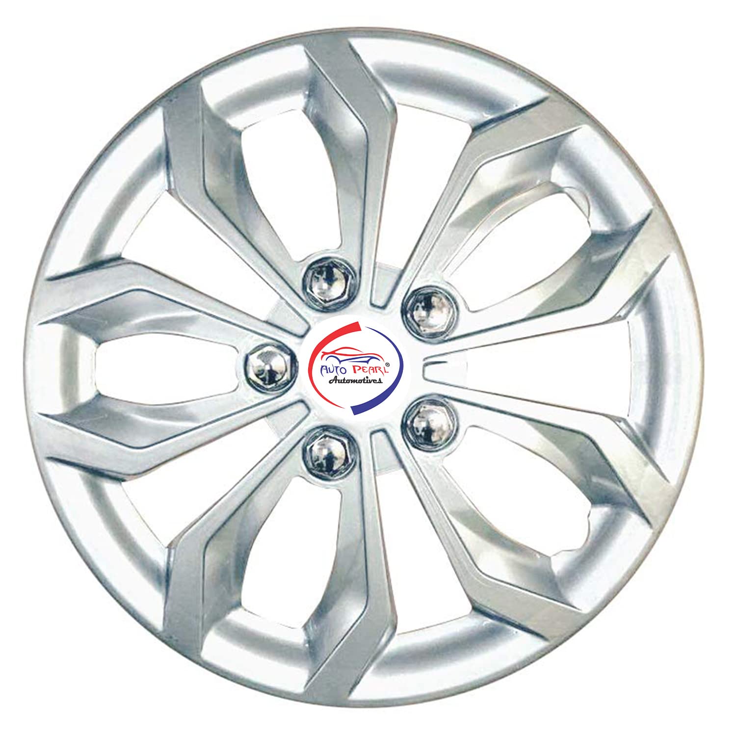 Auto Pearl Car Full Silver Wheel Cover Caps 13 Inches Press Type Fitting for - Alto K10 New - Image 3 thumbnail