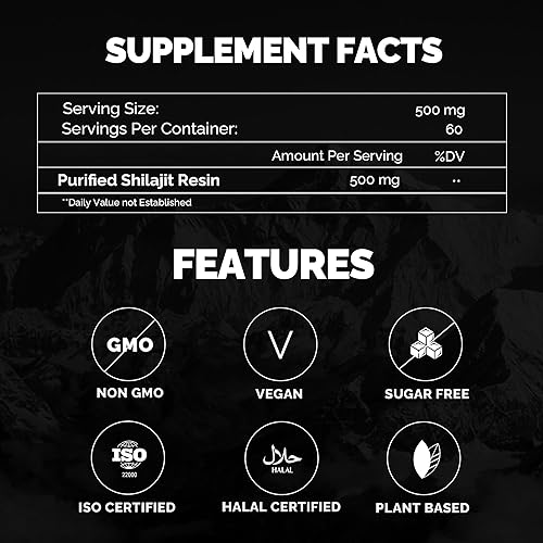 Miniatura 3 de VitaliZen Shilajit - Resina Shilajit orgánica pura del Himalaya, 1.06 oz, 100% auténtico, natural, grado A, suplemento Shilajit con ácido fúlvico y