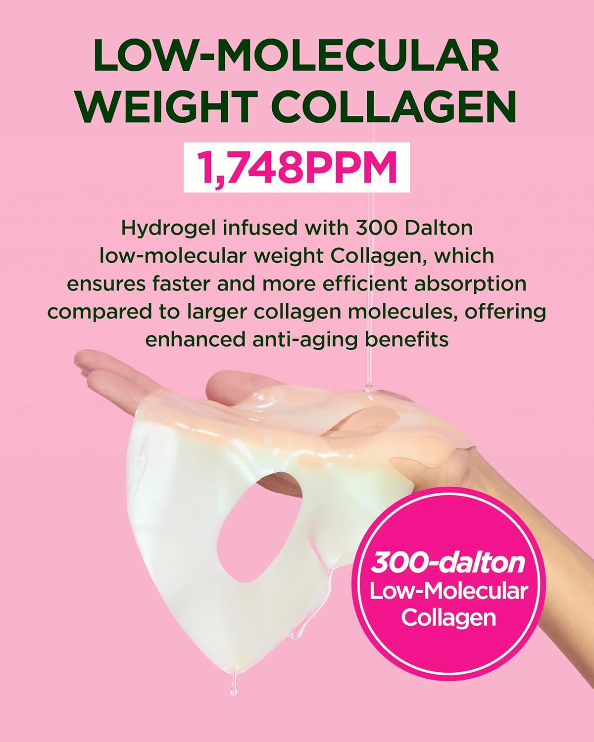 CKD Retino Collagen Gel Face Mask Sheet (5 Pack) for Glass Glow Skin, Pore Minimizing, Elasticity and Boosting Firmness. Suitable for All Skin Types. Korean Skincare.