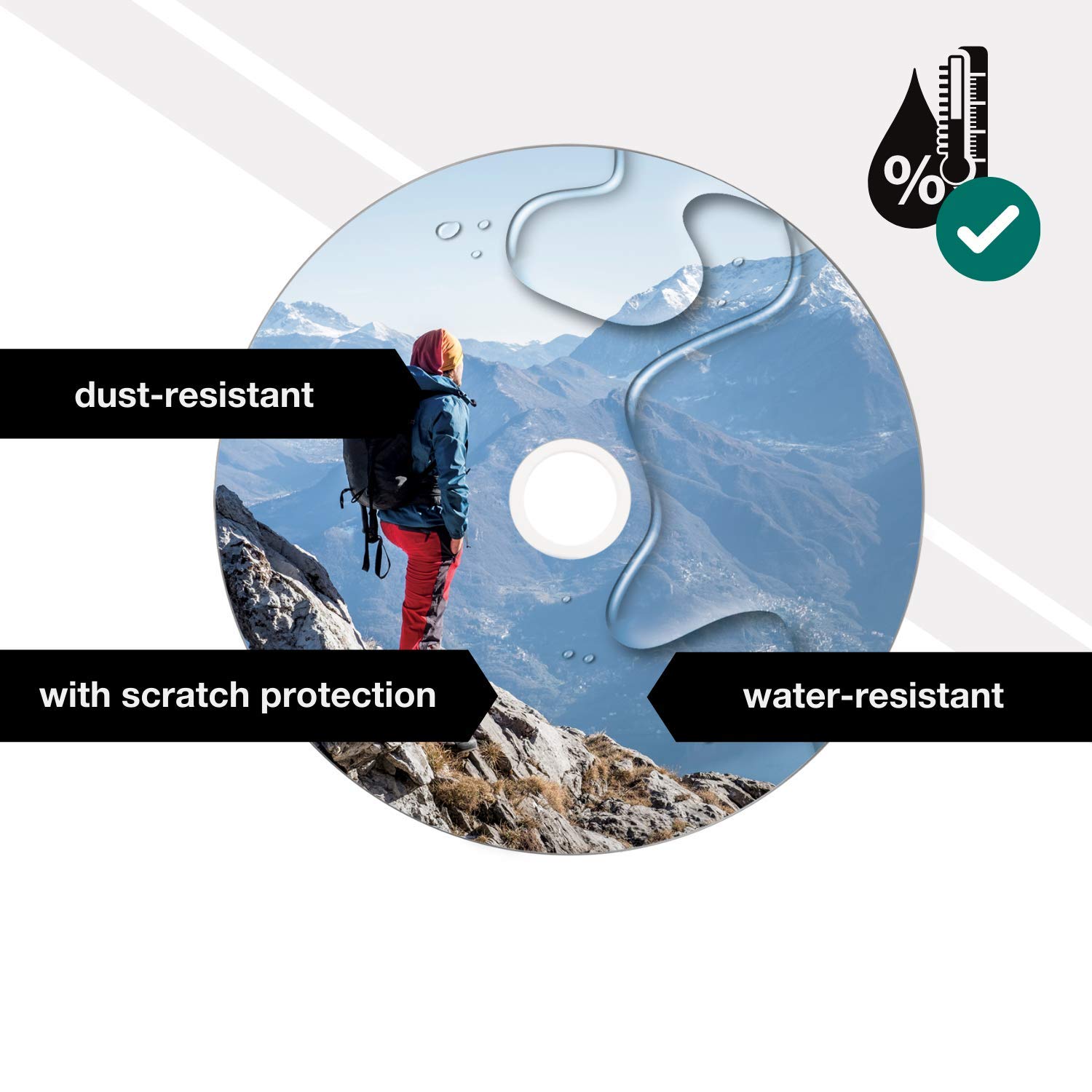 DVD-R Verbatim 16x - Supporti Vergini Printable E Waterproof Per Masterizzazione - Foto 8