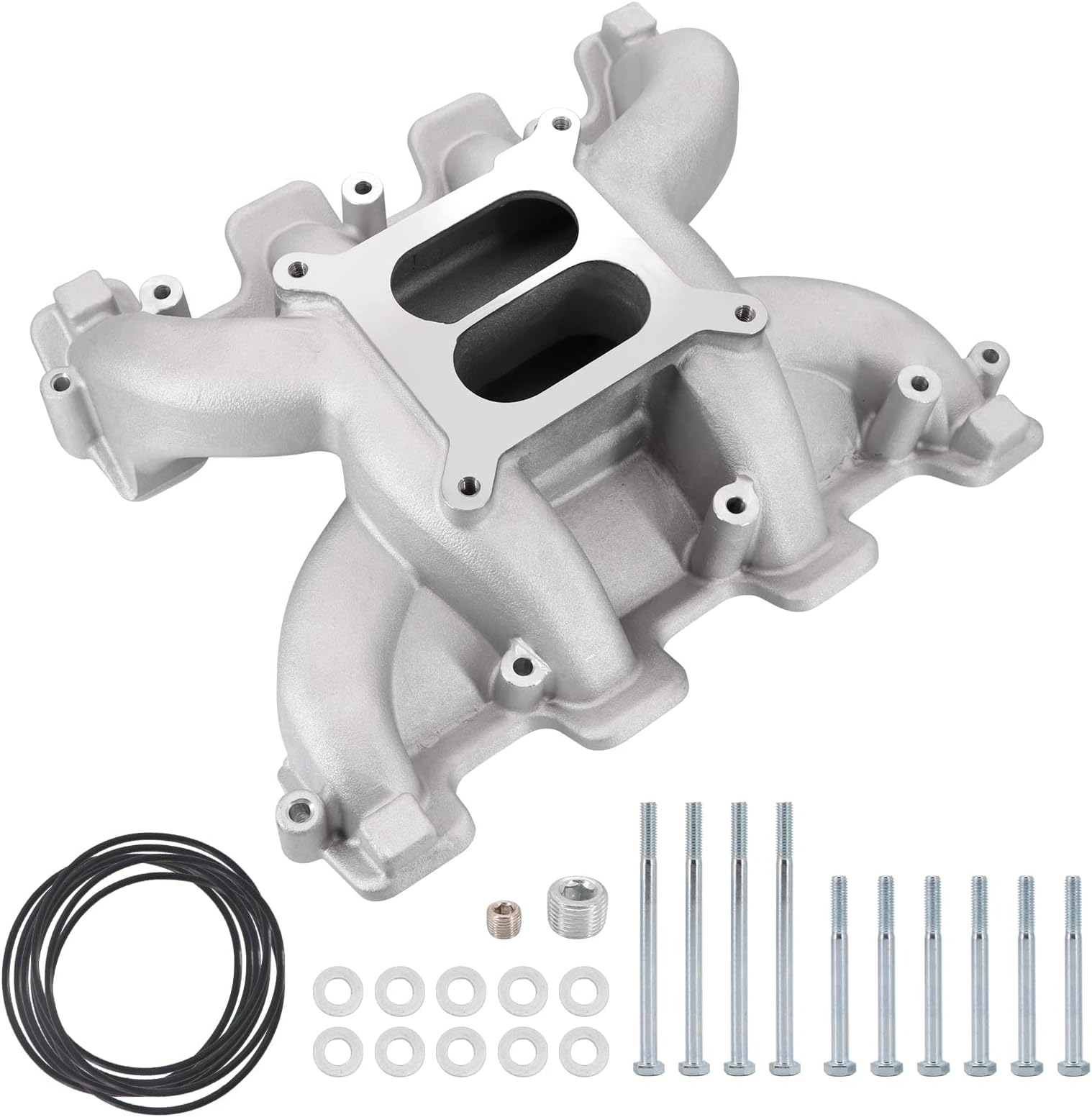 Dual Plane Carbureted Intake Manifold for G.M LS1/LS2/LS6 Satin Holle.y 300-130
